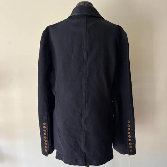 Comme des Garcons Navy Blue Blazer - Picture 2 of 5